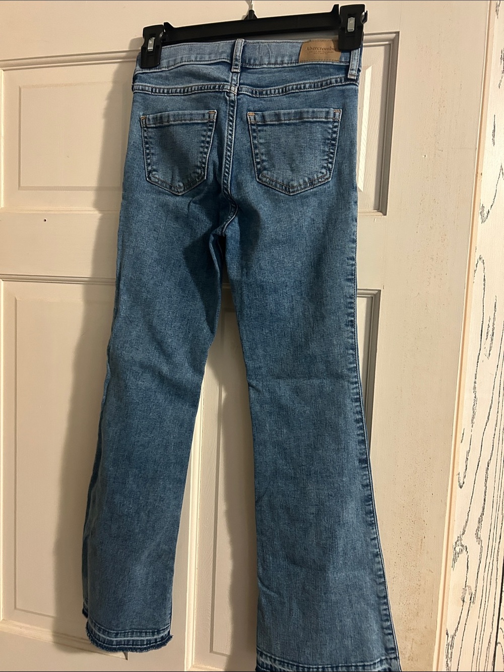 Abercrombie Kids 9/10 Regular Classic Blue Flare girls Jeans - Light Wash - Picture 3 of 3